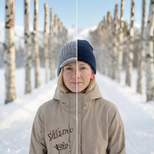 Afbeelding in Gallery-weergave laden, Fjordwarm – Scandinavische wintermuts met oorbescherming (unisex, one size fits all)
