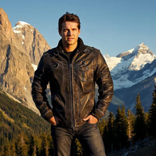 Afbeelding in Gallery-weergave laden, Stallone - Hoogwaardige Leren Jas

